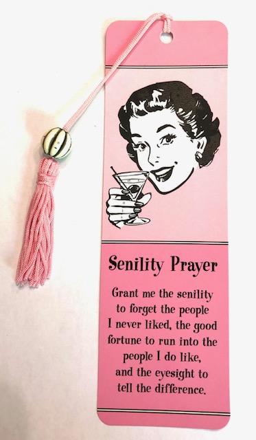 Senility Prayer Bookmark